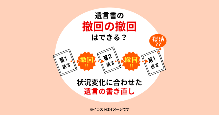 遺言書の撤回の撤回はできる？状況変化に合わせた遺言の書き直し